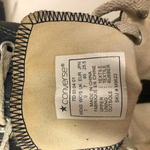 Classic Vintage Blue Hi Top Converse